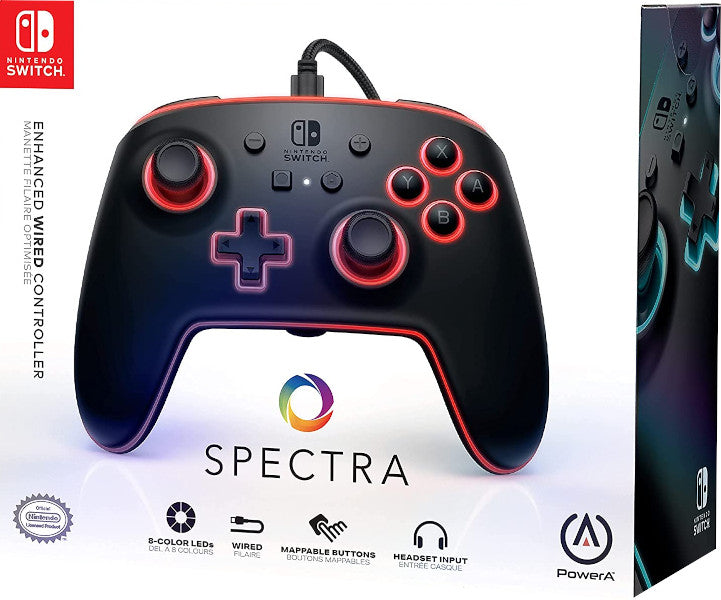 Mando Nintendo Switch Power A Enhanced Spectra - Iluminado Mando Nintendo Switch Power A Enhanced Spectra - Iluminado